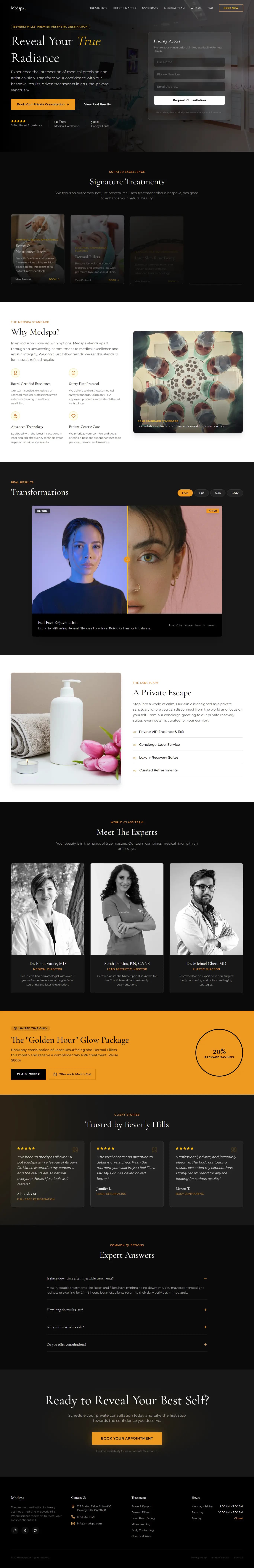 Aesthetic Clinic Website - Showcase 1