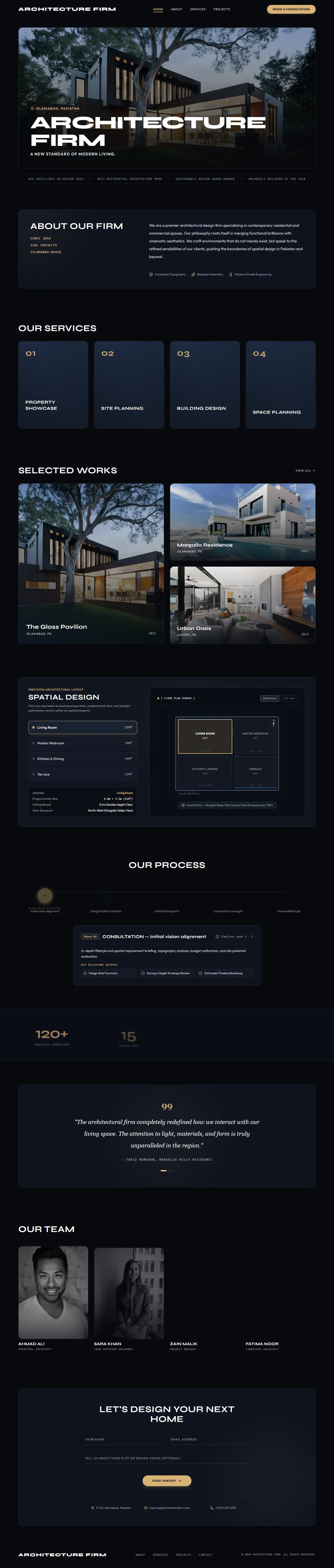Architecture Firm Website - Showcase 2